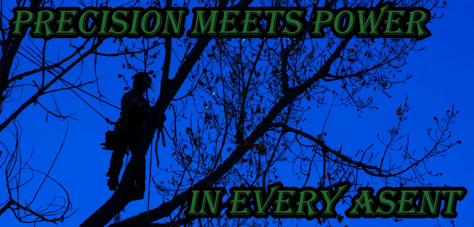 Silhouette of a climber ascending at dusk